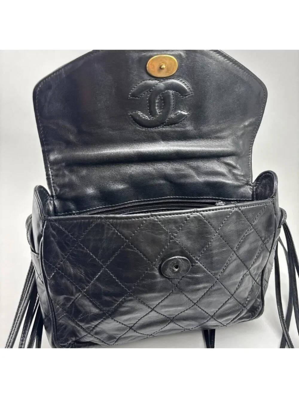 Chanel Super Lambskin Quilted Shoulder Bag Seal